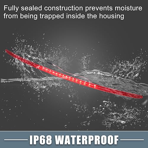 Miniatura 5 de Luz trasera de freno de montaje alto No.63257167413 3 tercera luz de freno para Mini Cooper 2008-2013 ABS trasero rojo
