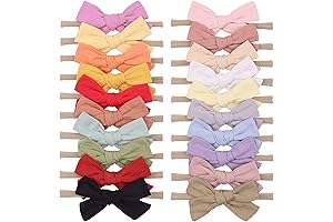 20Pcs Nylon Newborn Headbands for Infants and Toddlers