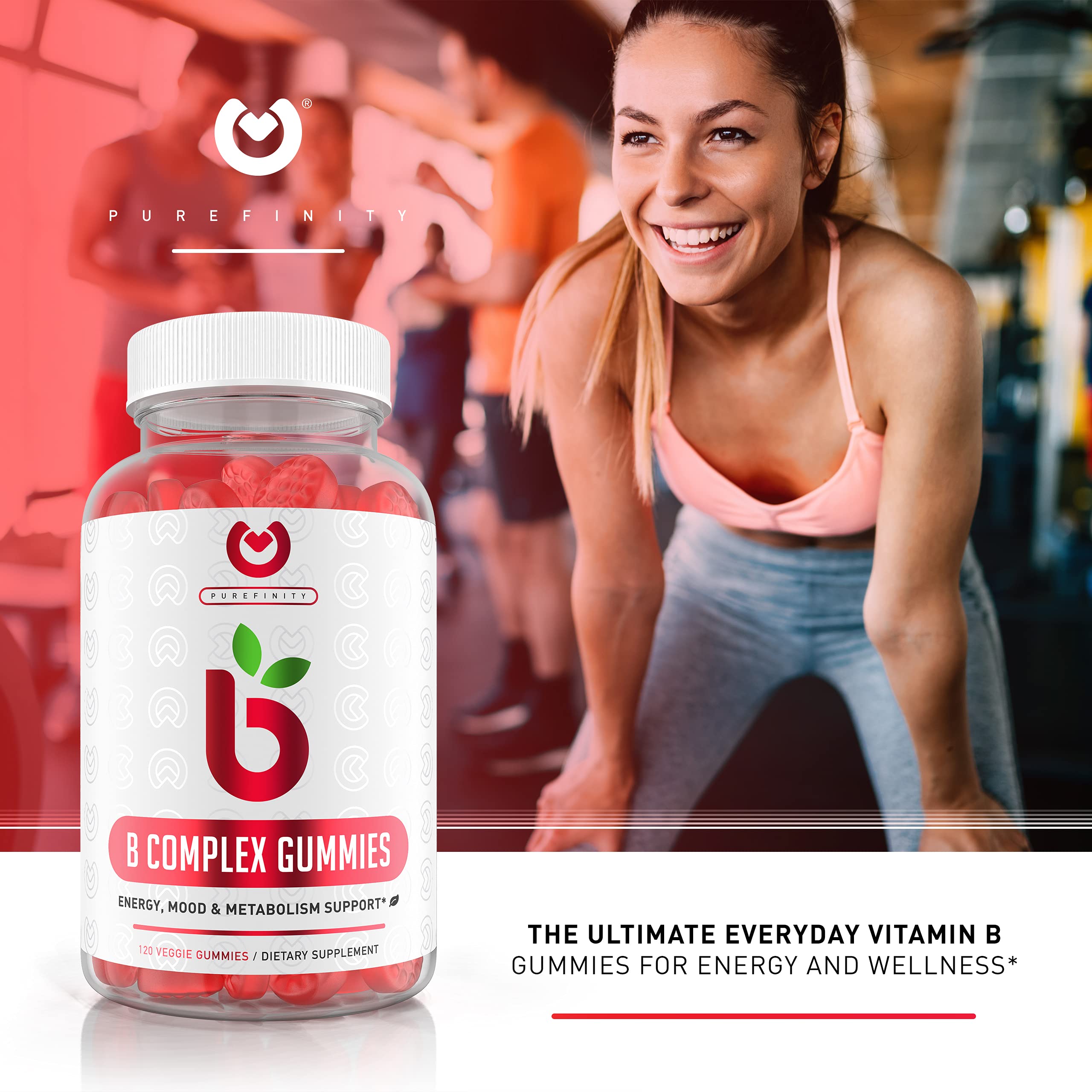 Vitamin B Gummies Energy, Metabolism, Hair Skin & Nail Vitamin