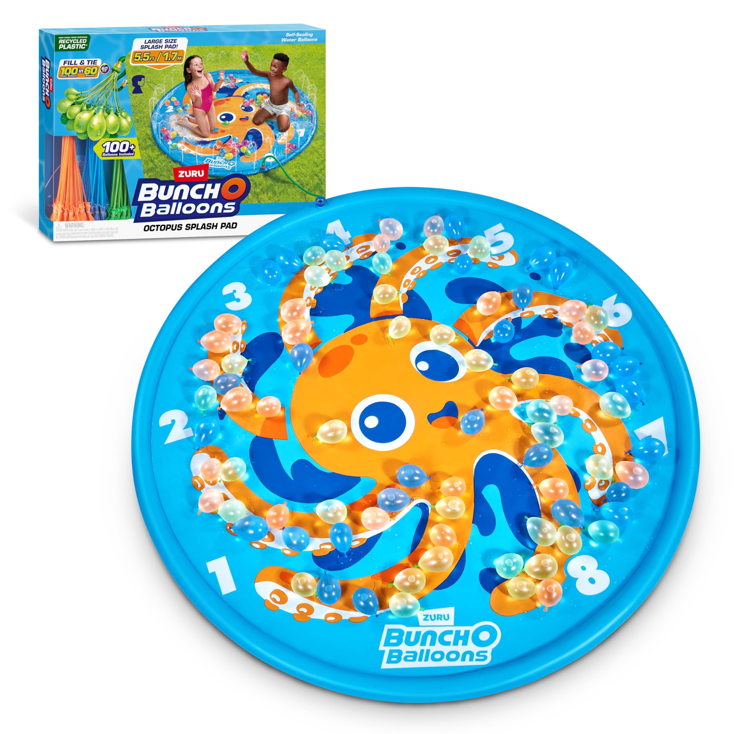 Bunch O Balloons-Accessories-Octopus Splash Pad with 3PK BOB