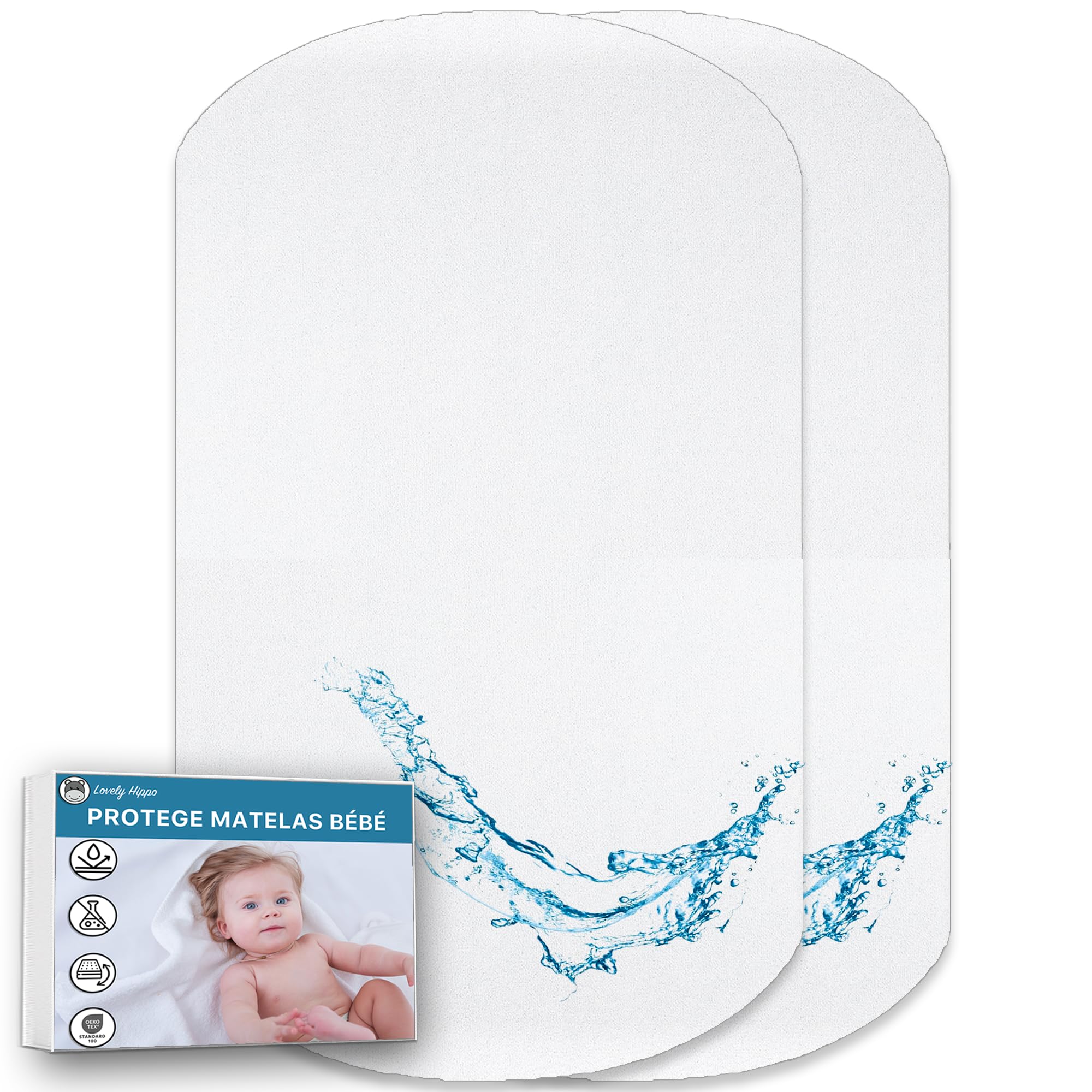 2 Federe In Mussola Di Cotone Per Cuscino Da Viaggio Bambini - Design A Busta, Rosso Sabbia E Beige - Foto 8