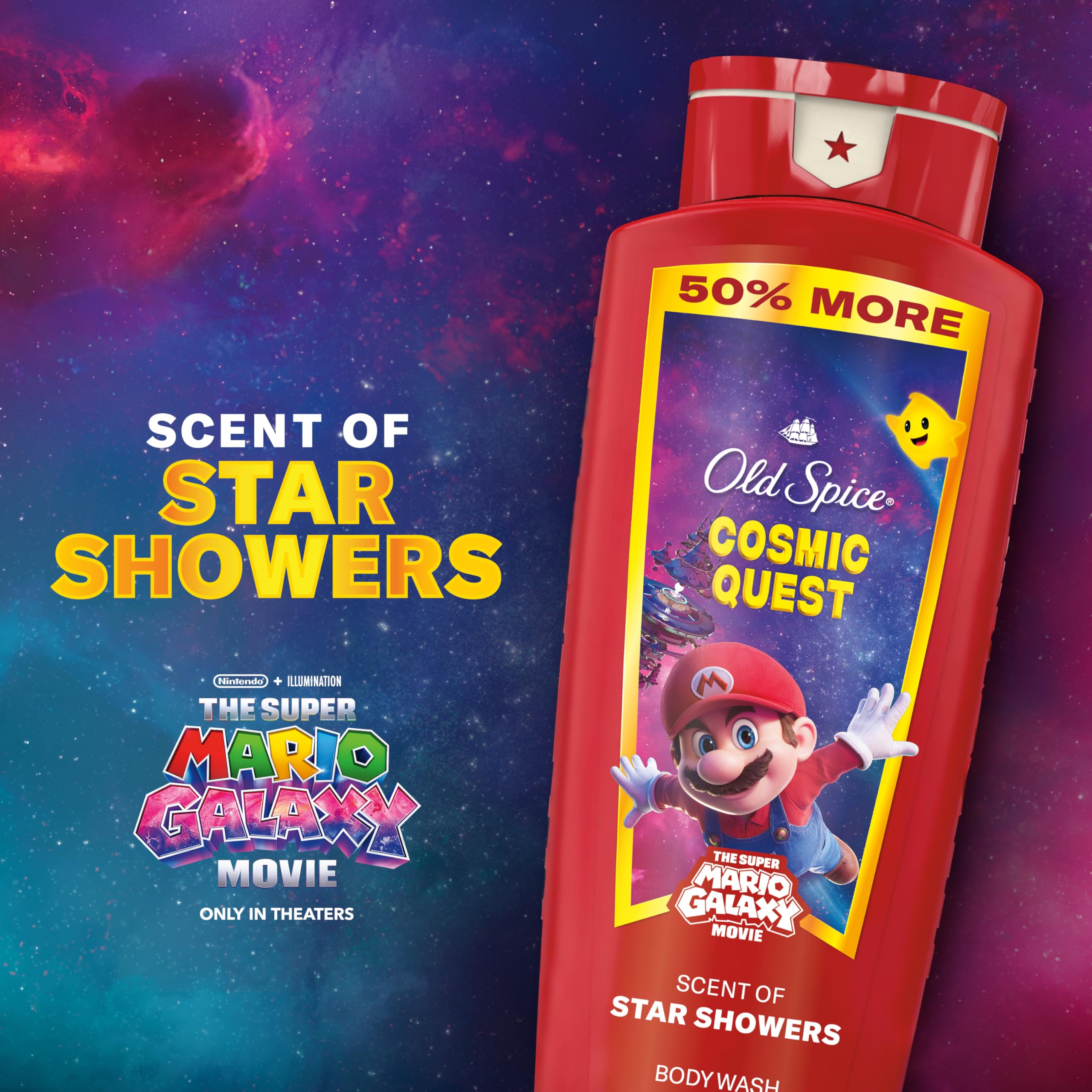 Amazon.com : Old Spice X Super Mario, Cosmic Quest with Star