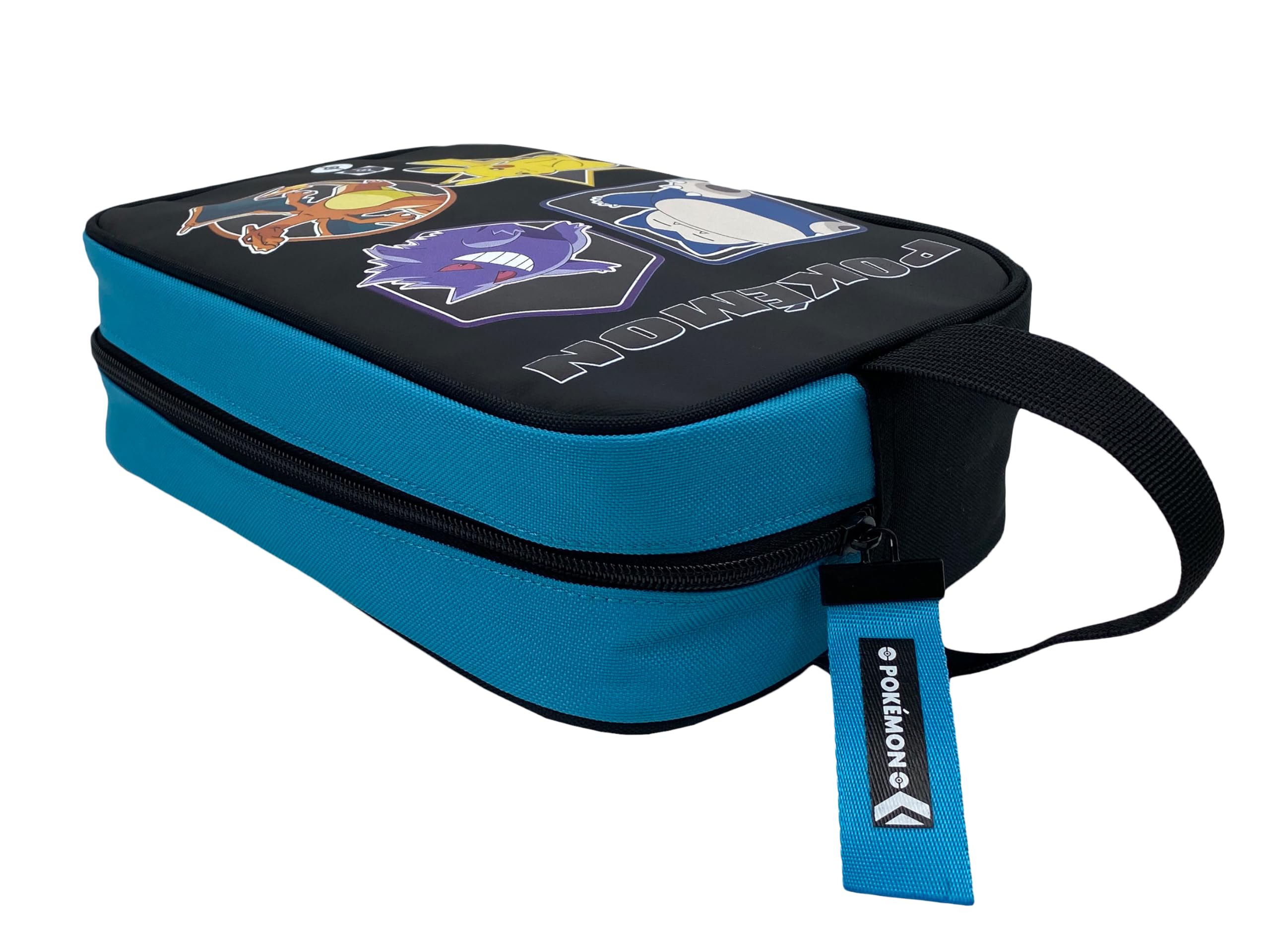 Pokémon Borsa da Toilette da Viaggio Nero Geo Prodotto Ufficiale