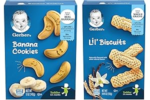 Gerber Diverse Cookies Variety Pack (1 Lil' Biscuits and 1 Banana Cookies, 2 ct)