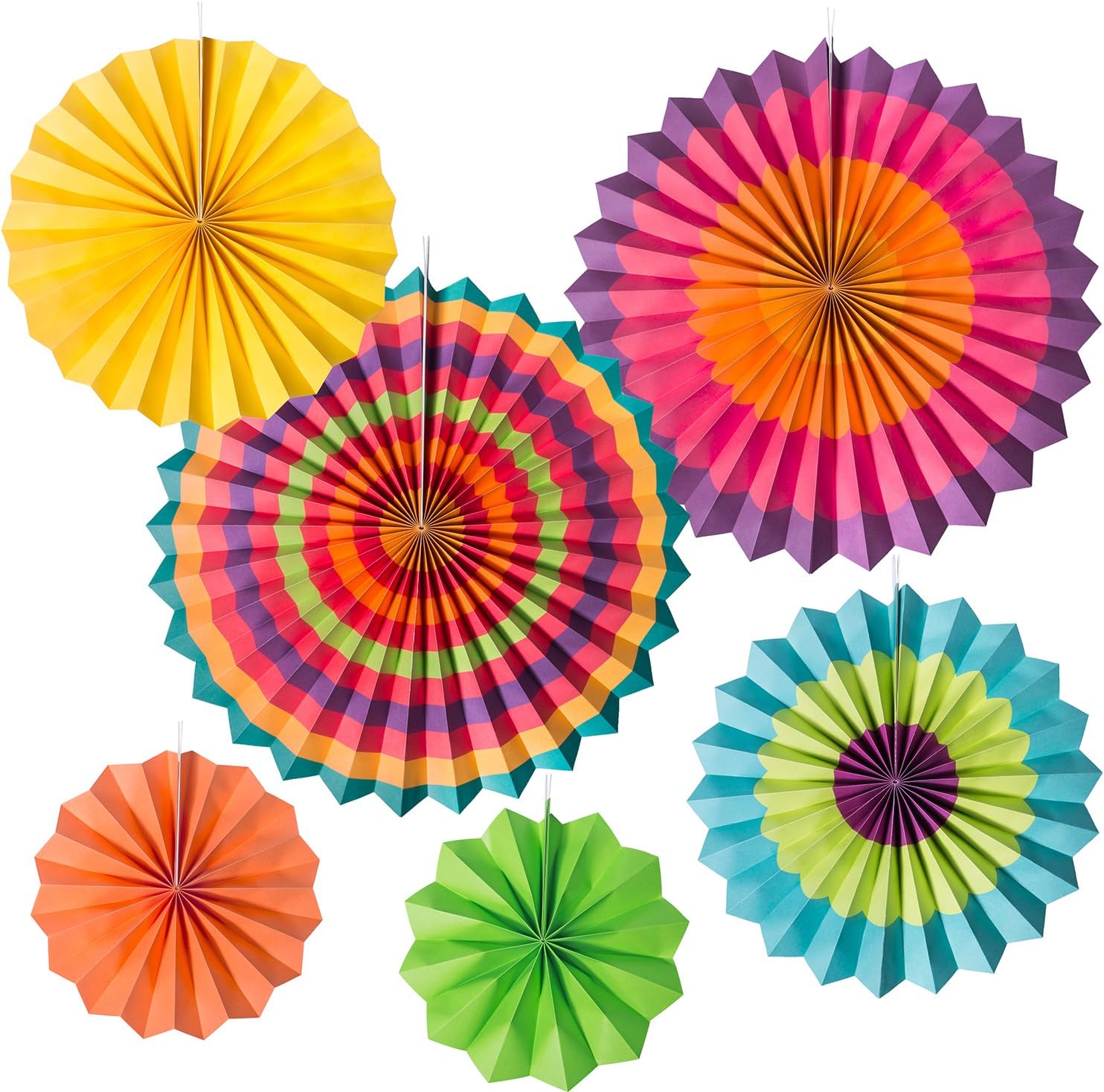 Trooer 6 Pcs Colorful Party Decorations