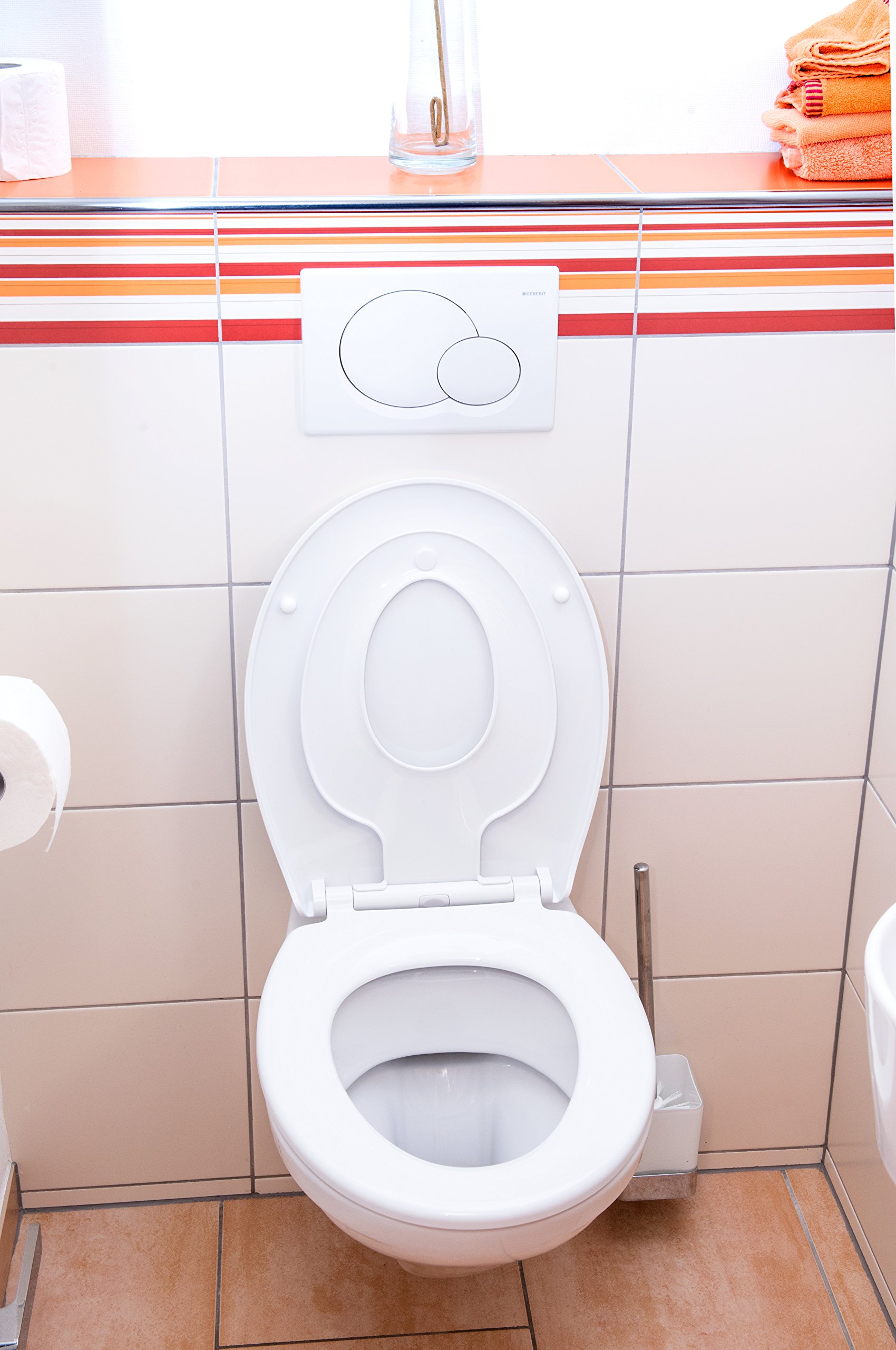 Cornat, Family Neo, sedile per WC, con sedile WC per bambini integrato, abbassamento automatico, materiale termoplastico, 1 pezzo, KSFAMN00
