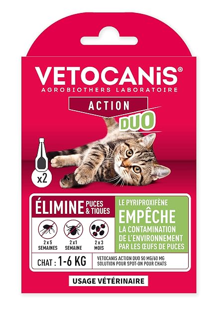 Vetocanis - Pipeta antipulgas antigarrapatas Gato