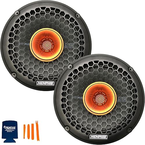 Memphis Audio 2 SRXP82WT SRX Pro Audio - Altavoces coaxiales de 8"