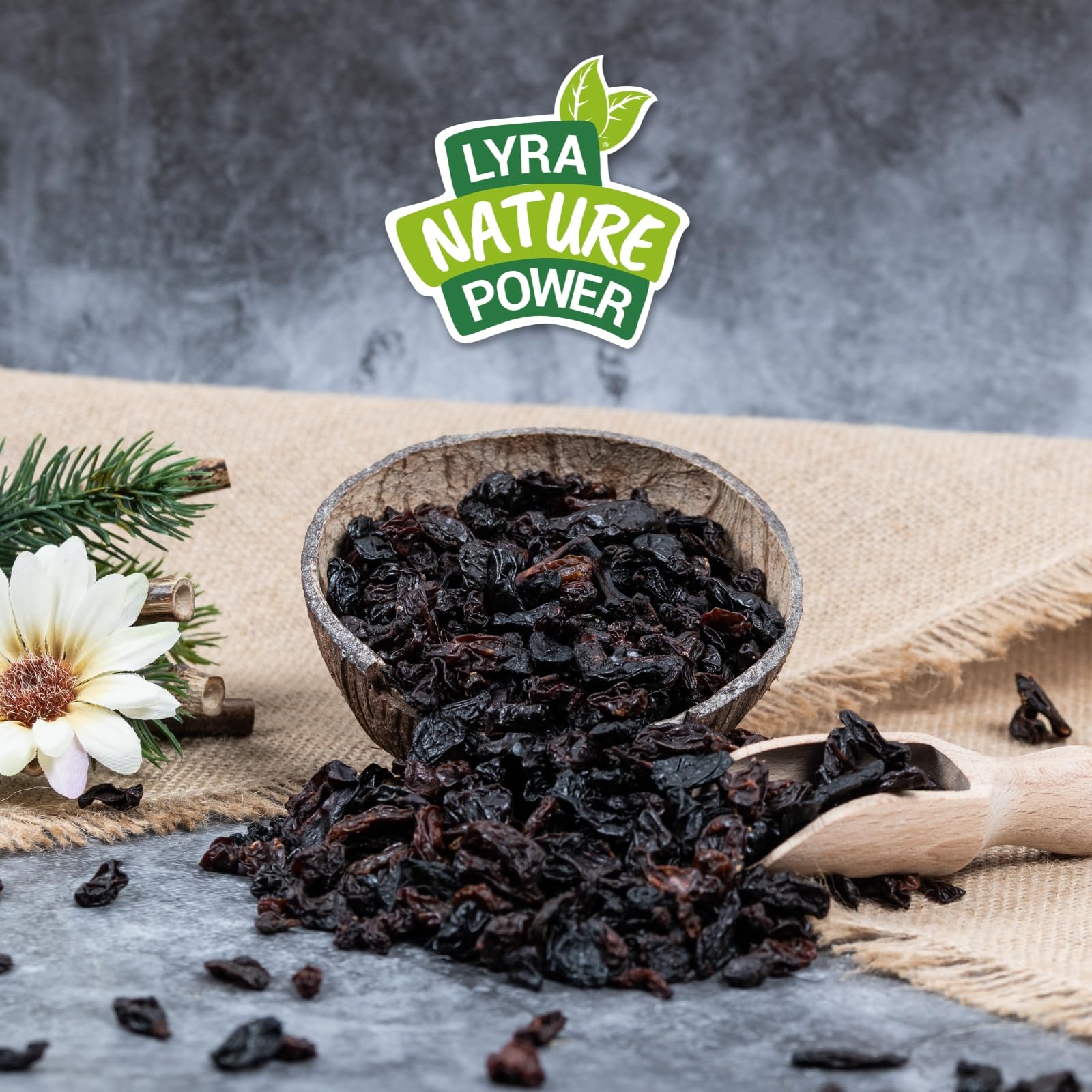 Lyra Pet® 20 kg Premium Rosinen Futterrosinen Wildvögel Vogelfutter | Ganzjähriges, ballaststoffreiches Wildvogelfutter - Natürliche Energie durch hohen Fettanteil - Ideal für größere Vögel