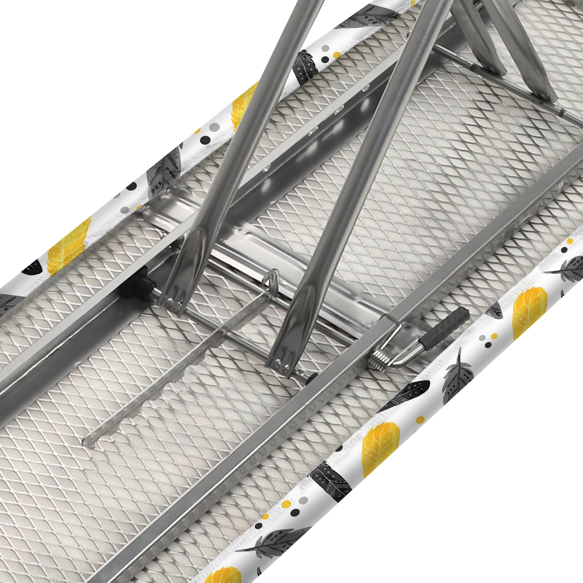KADAX Bügelbrett 105 x 30 cm, Dampfbügeltisch mit Antirutschfüßen, höhenverstellbares Bügelbrett mit ab-nehmbaren Überzug, Bügeltisch für Dampfbügeleisen