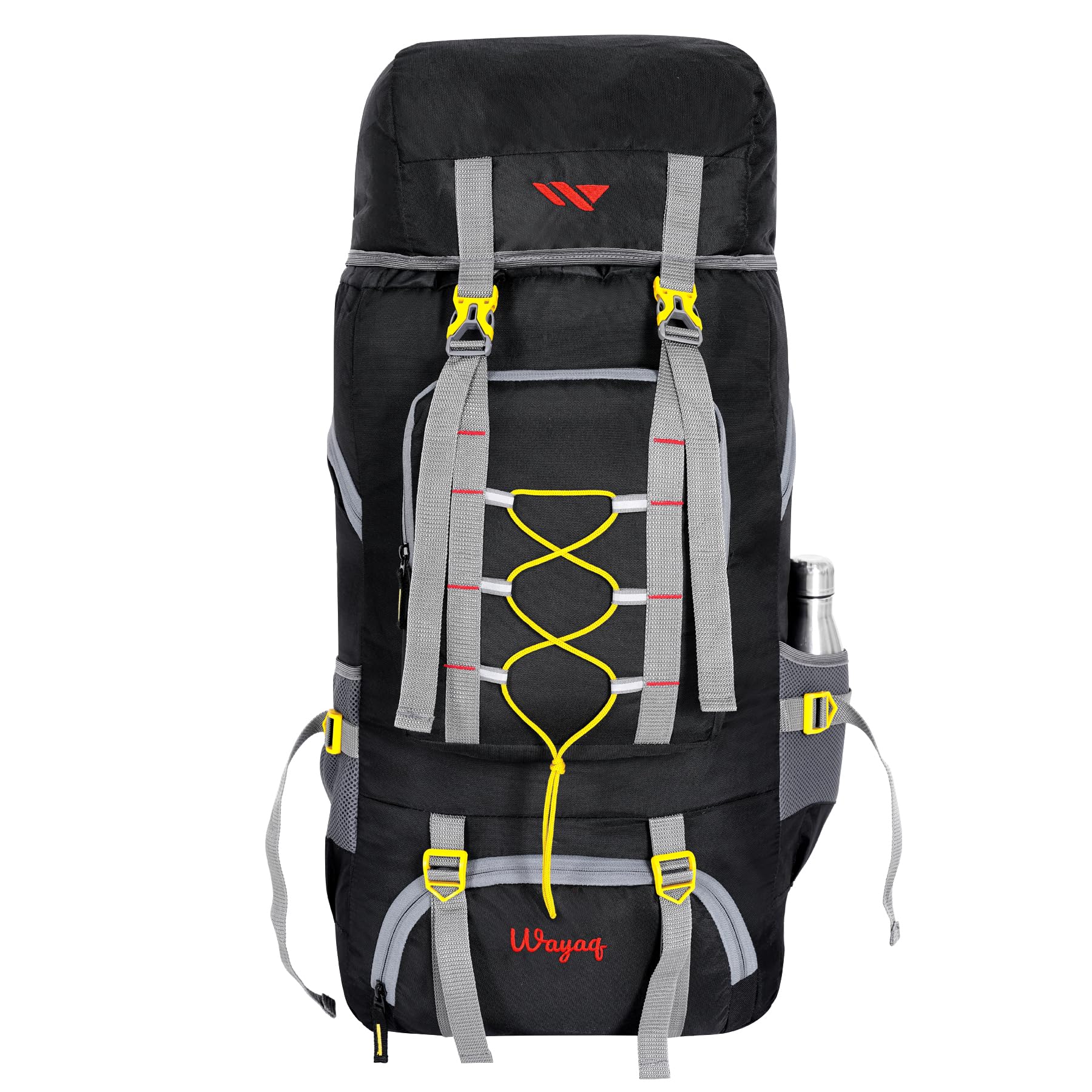 70L Tourist Rucksack Trekking Backpack for Hiking, Camping, Travel, Mountaineering with Zippered & Cord Top Locking, Shoe Pocket, Water Resistant & Durable for Men & Women-image-21