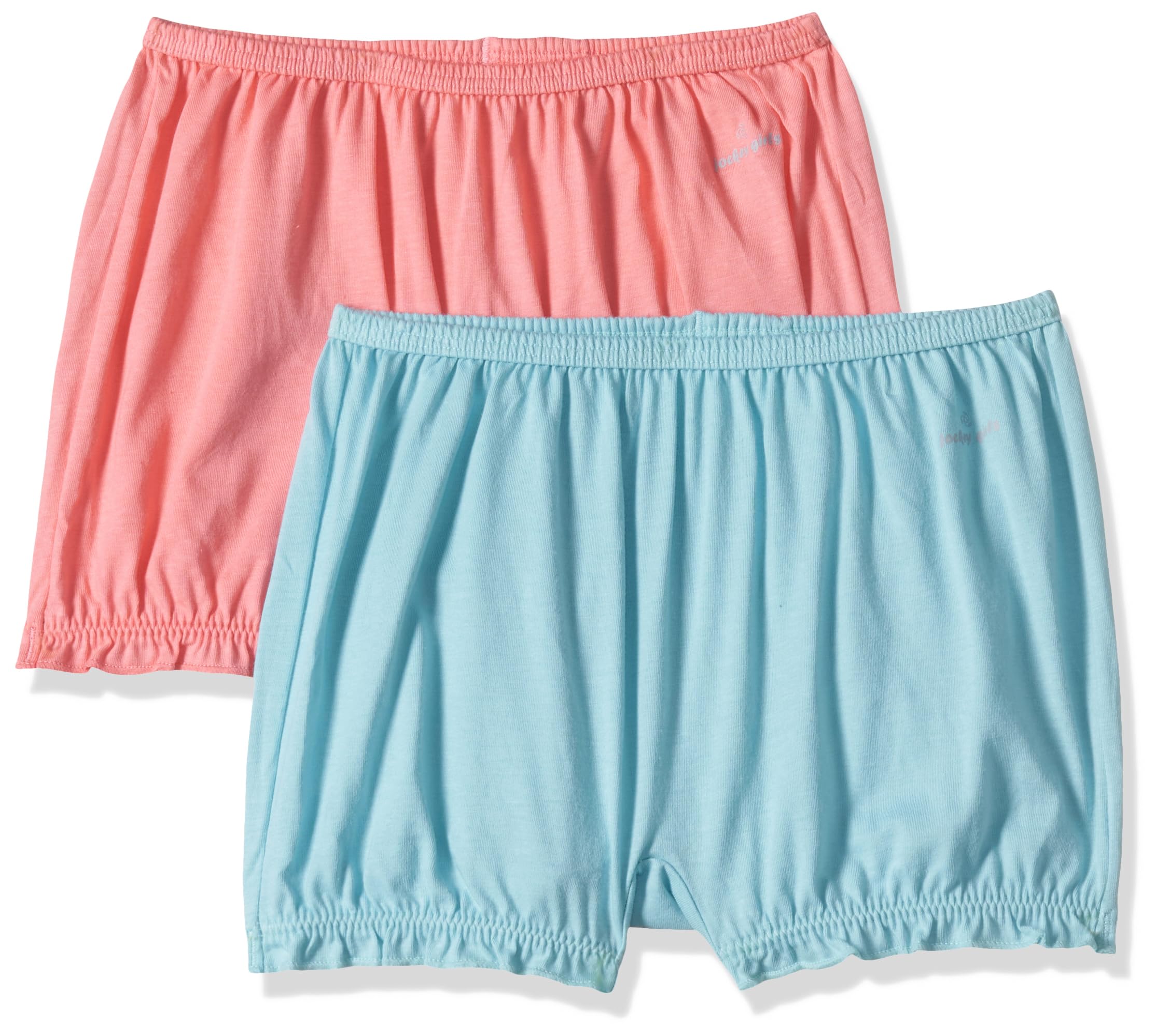 JockeySG06 Girl's Super Combed Cotton Printed Bloomers with Ultrasoft Waistband (Pack of 2)