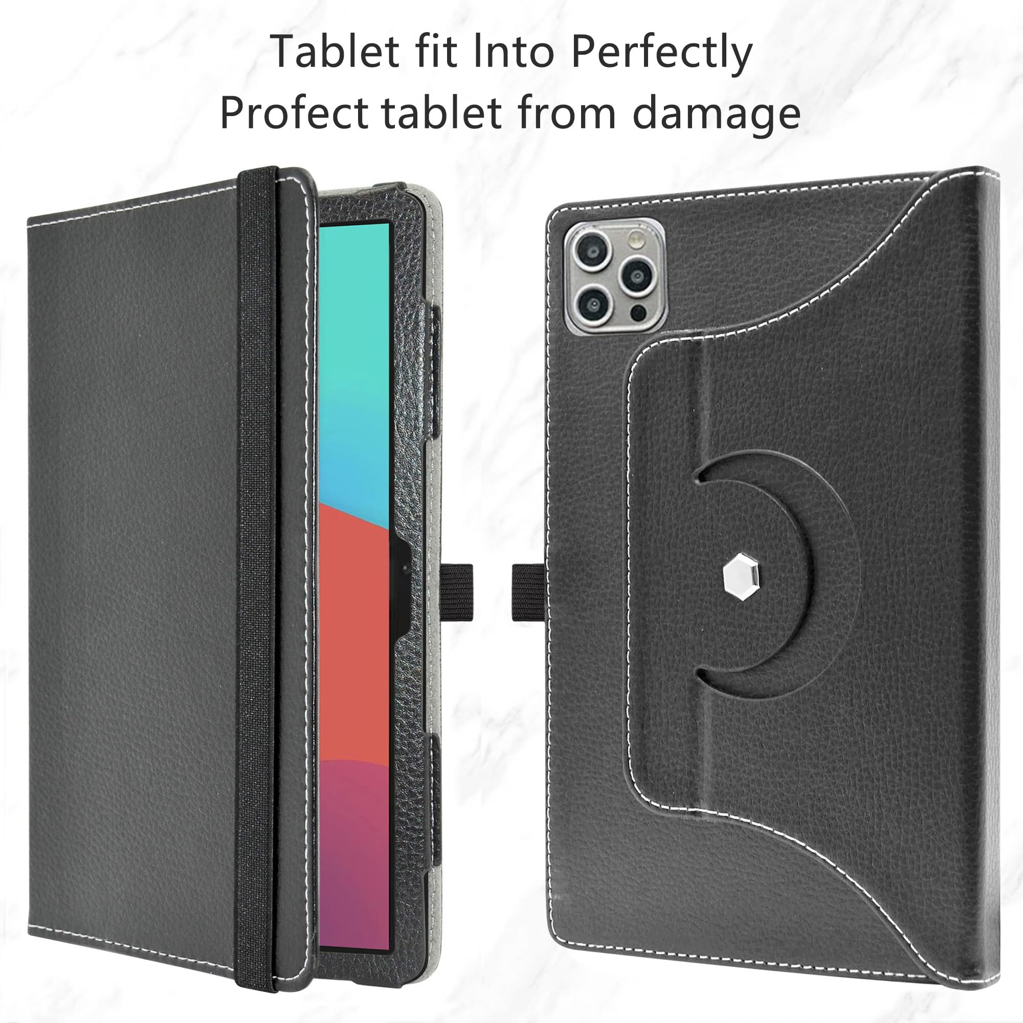 MAMA MOUTH Étui Rotatif à 360 Degrés Avec Joli Motif Pour Tablette OUKITEL OT6 10,1", Violet