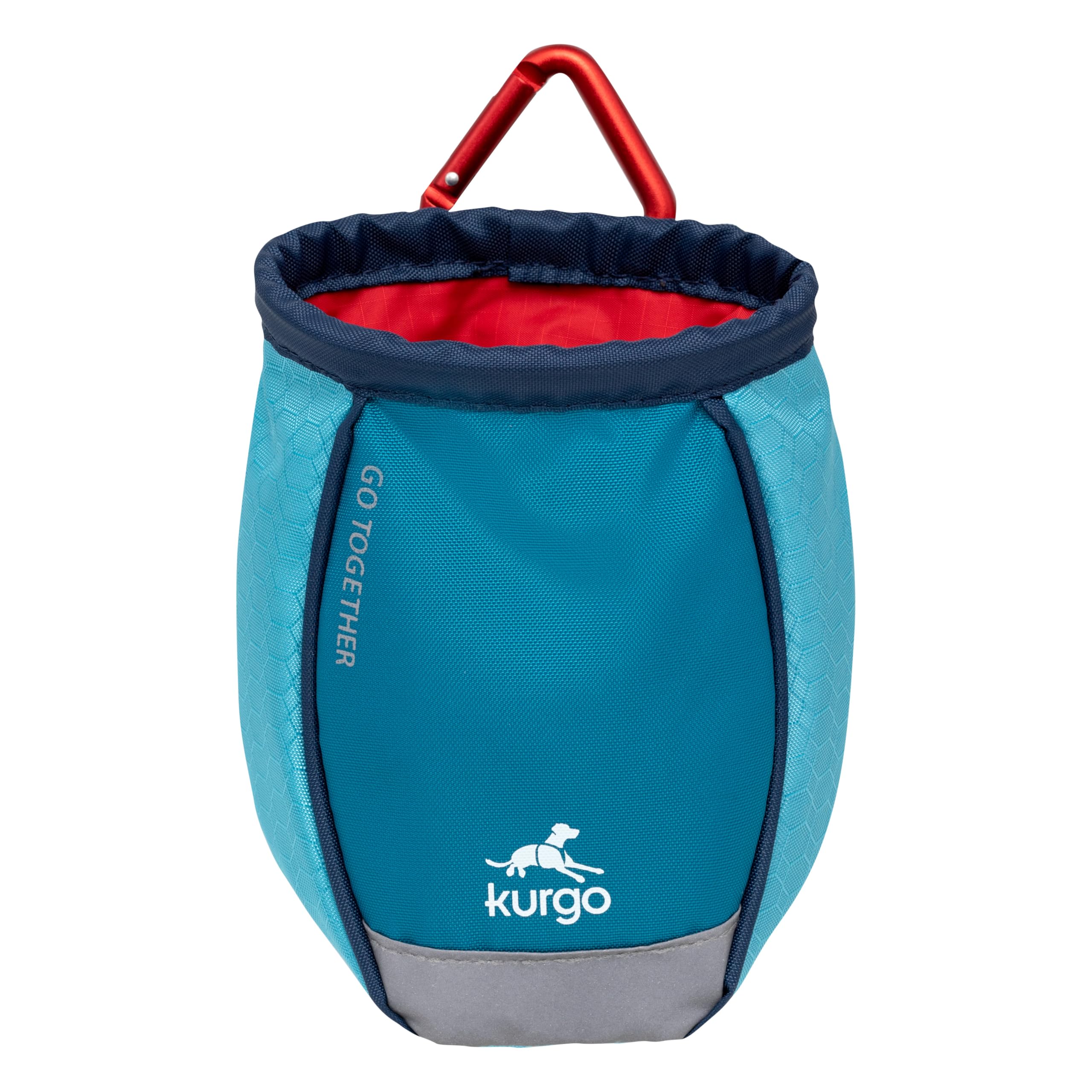 Kurgo Go Stuff It Dog Treat Bag, Training Treat Pouch Bag for Dogs, Treat Pouches for Pets, Hands-Free Pouch Waist, Reflective, Includes Carabiner (