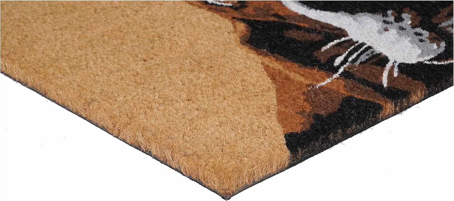 Calloway Mills Brown/White Basset Hound Doormat (17" x 29")