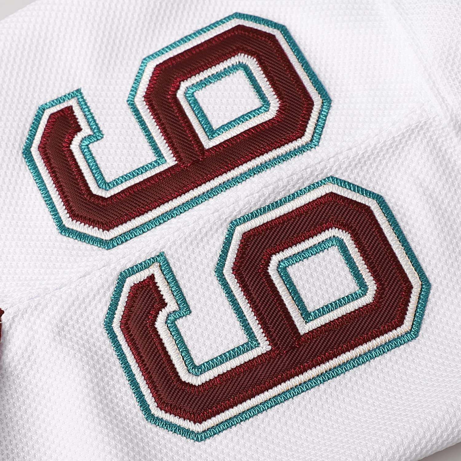 Mighty Ducks 33 Greg Goldberg 96 Charlie Conway 99 Adam Banks camisetas de hockey sobre hielo cosidas para hombre, 99 Blanco, Large