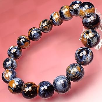 ☆最高級品！王者腕飾②！極美！龍神！ブルー　ピーターサイト　ブレス Amazon | [ハピネス ストーン] 最高級天然石アクセサリー ブルー