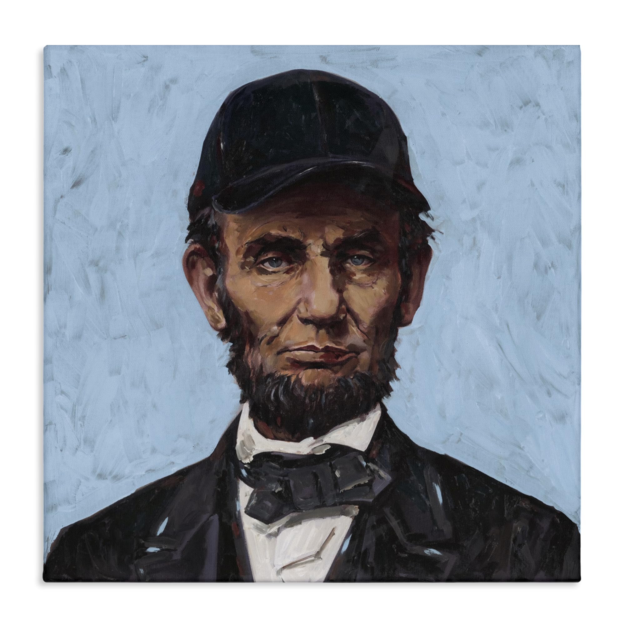 Stupell Industries Unframed Honest Abe Baseball Cap, 30 X 30 Inch Canvas Wall Art