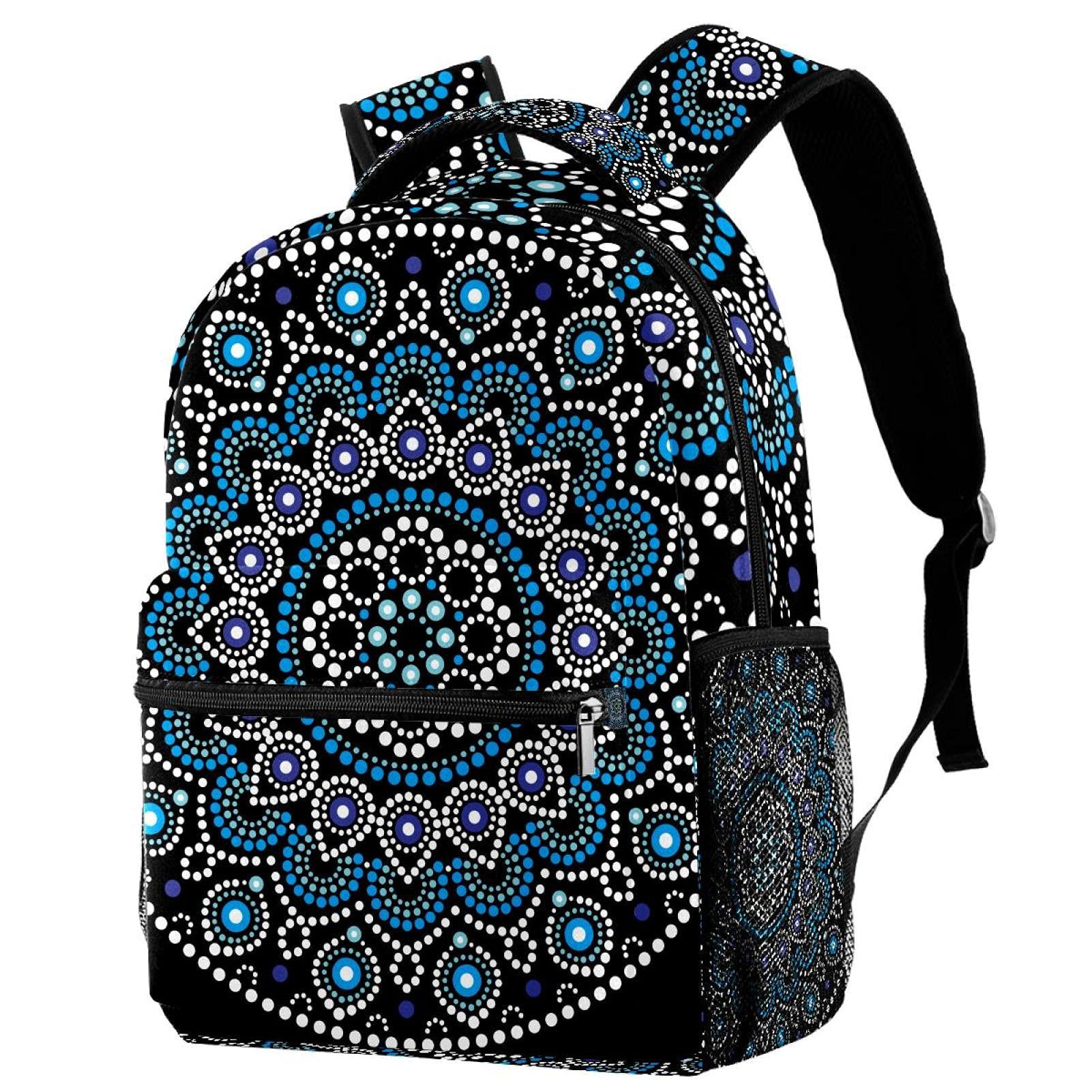 Sac à dos de voyage floral pour campus et loisirs avec porte-bouteille - 7