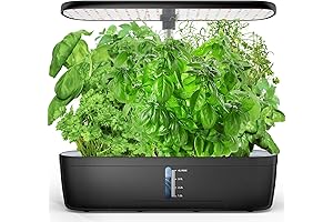 Hydroponics Growing System - Indoor Vertical Garden with 12 Pods Herb Garden