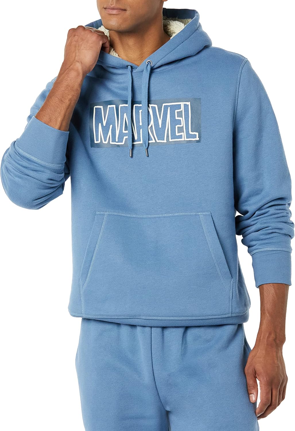 Amazon Essentials Disney | Marvel | Star Wars Men's Sherpa-Lined Pullover Hoodie Sweatshirt - Image 4