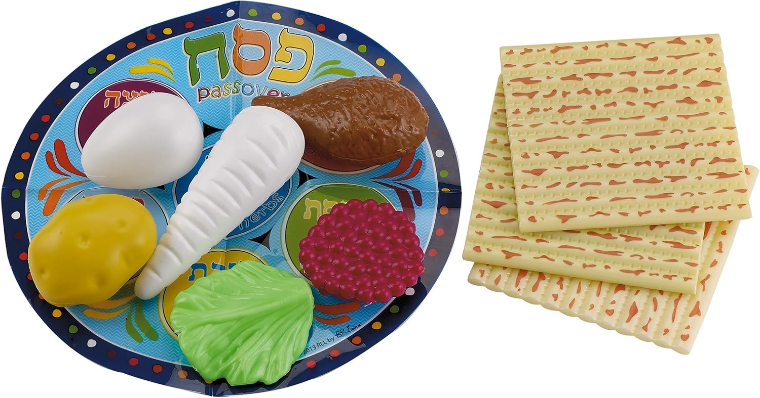 Rite Lite Plastic Seder Plate Clear Glitter Passover Gifts - View #4
