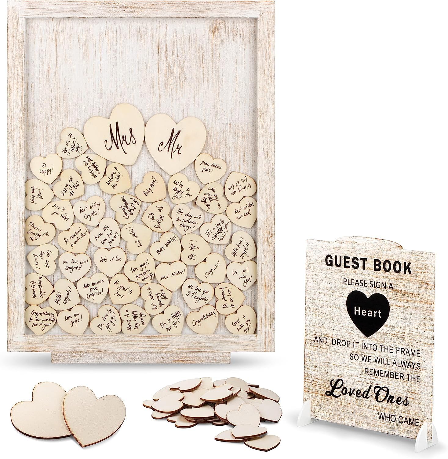 GLM Premium Wedding Guest Book Alternative with