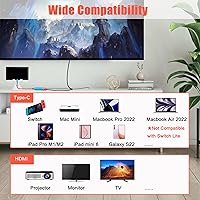 Vista 6 de Switch Dock para Nintendo SwitchOLED, Switch Dock Station para TV Portátil Switch Dock para Nintendo Switch Docking Station con HDMIPDUSB3.0, Switch