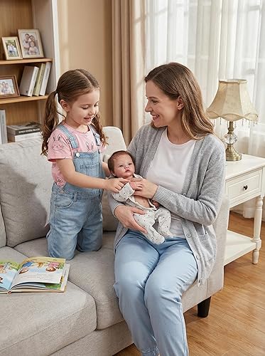 Miniatura 3 de Zero Pam Muñecas de bebé de silicona completa de cuerpo completo para niña de 18 pulgadas, muñecas de bebé Reborn realistas de silicona de cuerpo