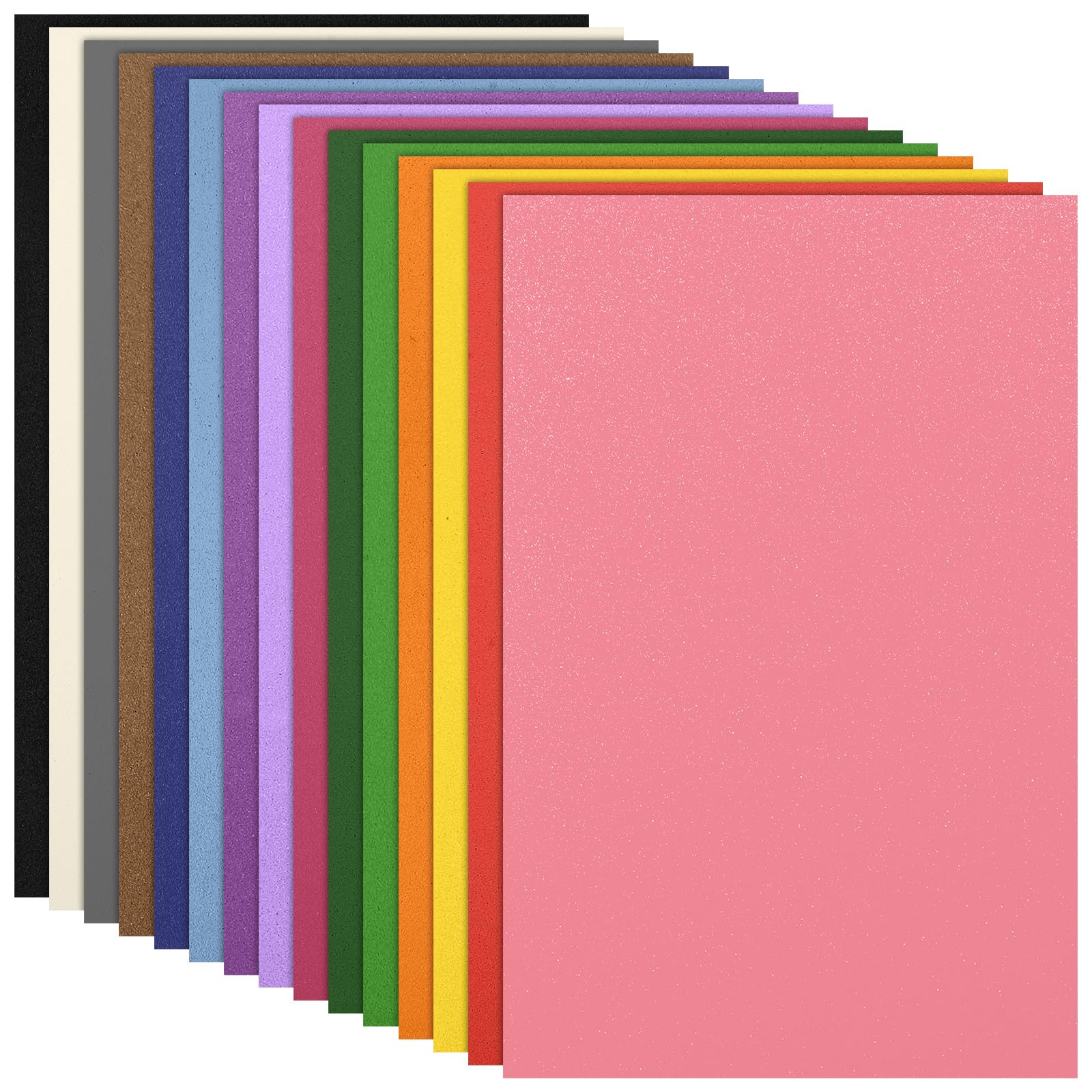 TaoBary Colorful EVA A3 Foam Sheets Crafts 16.5 x 11.7 Inch Rainbow Foam Sheet 2 mm Thick 15 Assorted Colors for Crafts Projects Classrooms Art Cards Scrapbooking DIY Handicraft(60 Sheets)