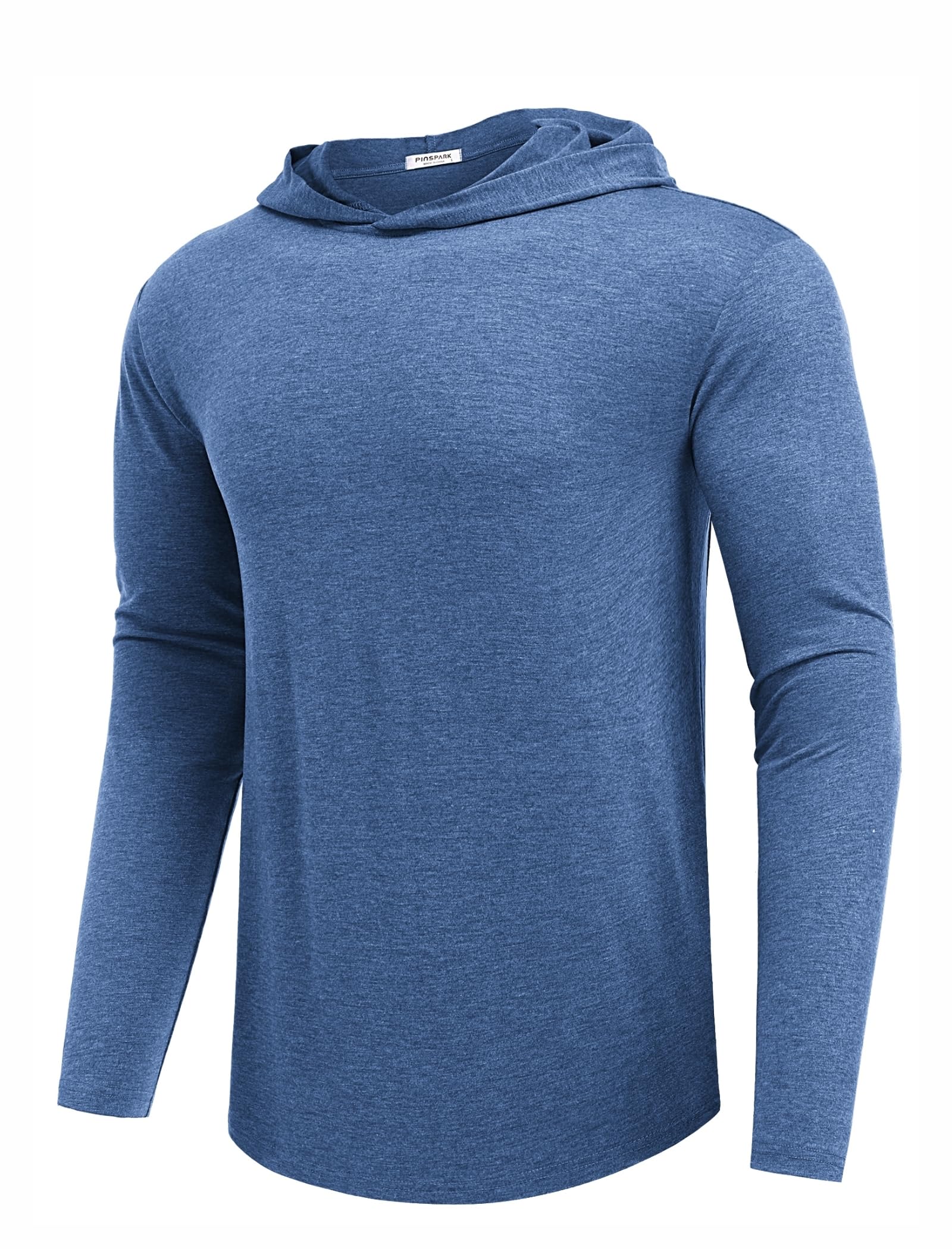 PINSPARK Lightweight Pullover Hoodies for Men Long Sleeve Hoodie for Golf Gym Workout Athletic Sweatshirt