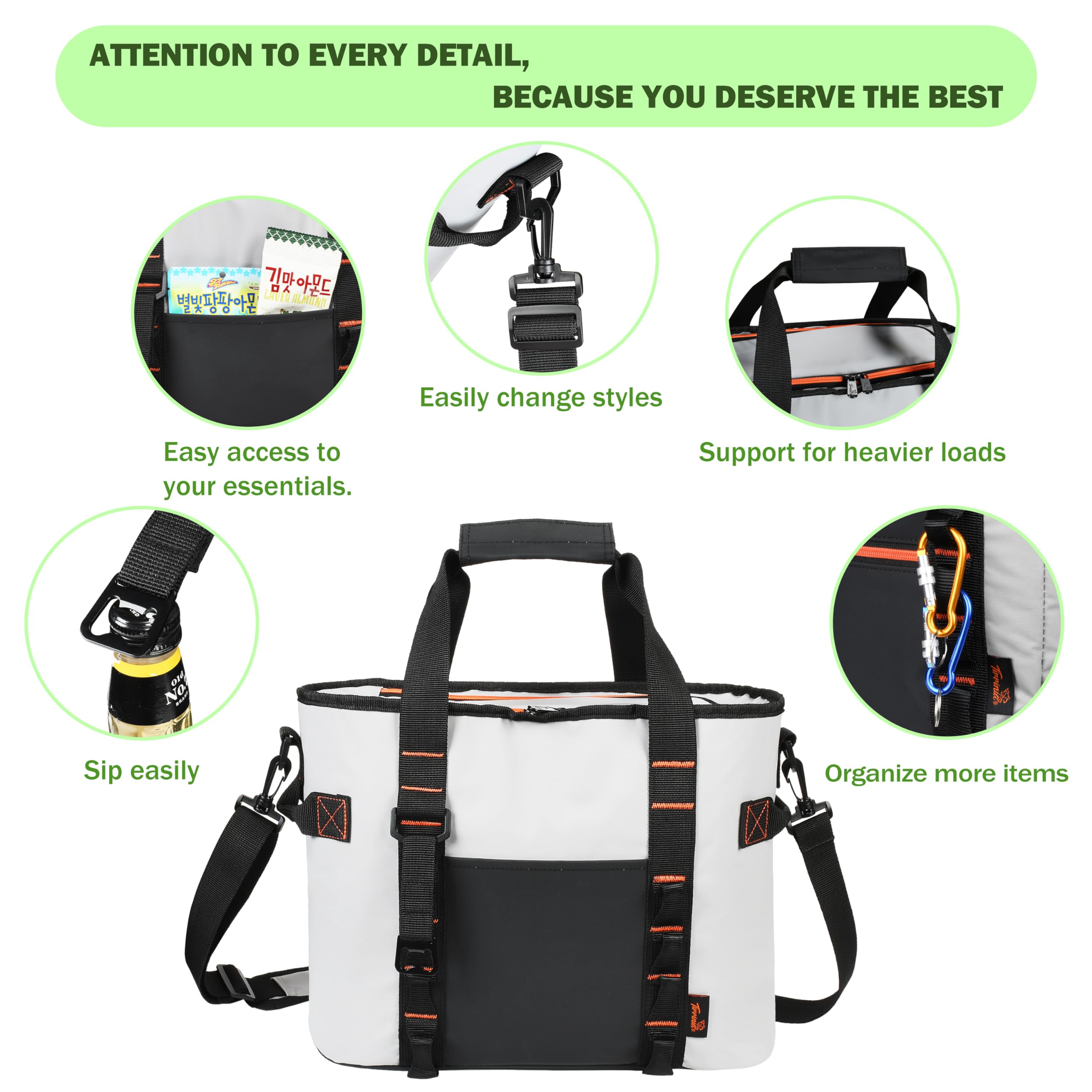 Kato Tirrinia isolierter Kühler-Rucksack, 17L für 20 Dosen, auslaufsicherer Kühlrucksack aus PVC Composite, tragbarer wasserdichter Rucksack für Outdoor-Abenteuer, Strand, Wandern, Grillen, Angeln