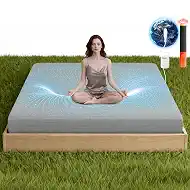 Grounding Sheets for Bed Sleeping, 90% Tencel and 10% Pure Silver Fiber Grounded Sheet Connect to The Earth Energy with 15 Feet Cord and Test Pen for Better Sleep Relieve Stress (Light Grey, King)