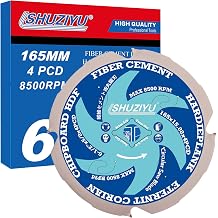 6-1/2"165mm-4PCD, Arbor 5/8", Polycrystalline Diamond Tipped 4 PCD Hardie Blade, Fiber Cement Circular Saw Blade