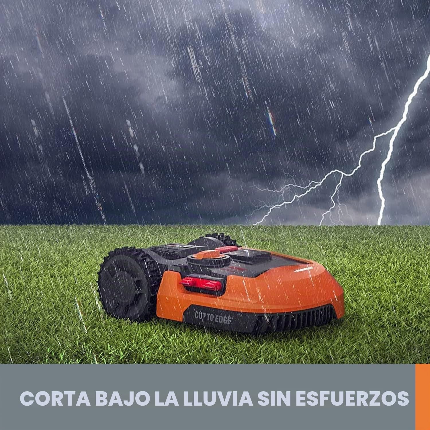 WORX Robot cortacésped Landroid M500 Plus 20V Máx. | WR165E | Superficie de hasta 500m2 | Pendientes de hasta el 35% | Navegación Inteligente |Cut to Edge 2,6 cm del Borde