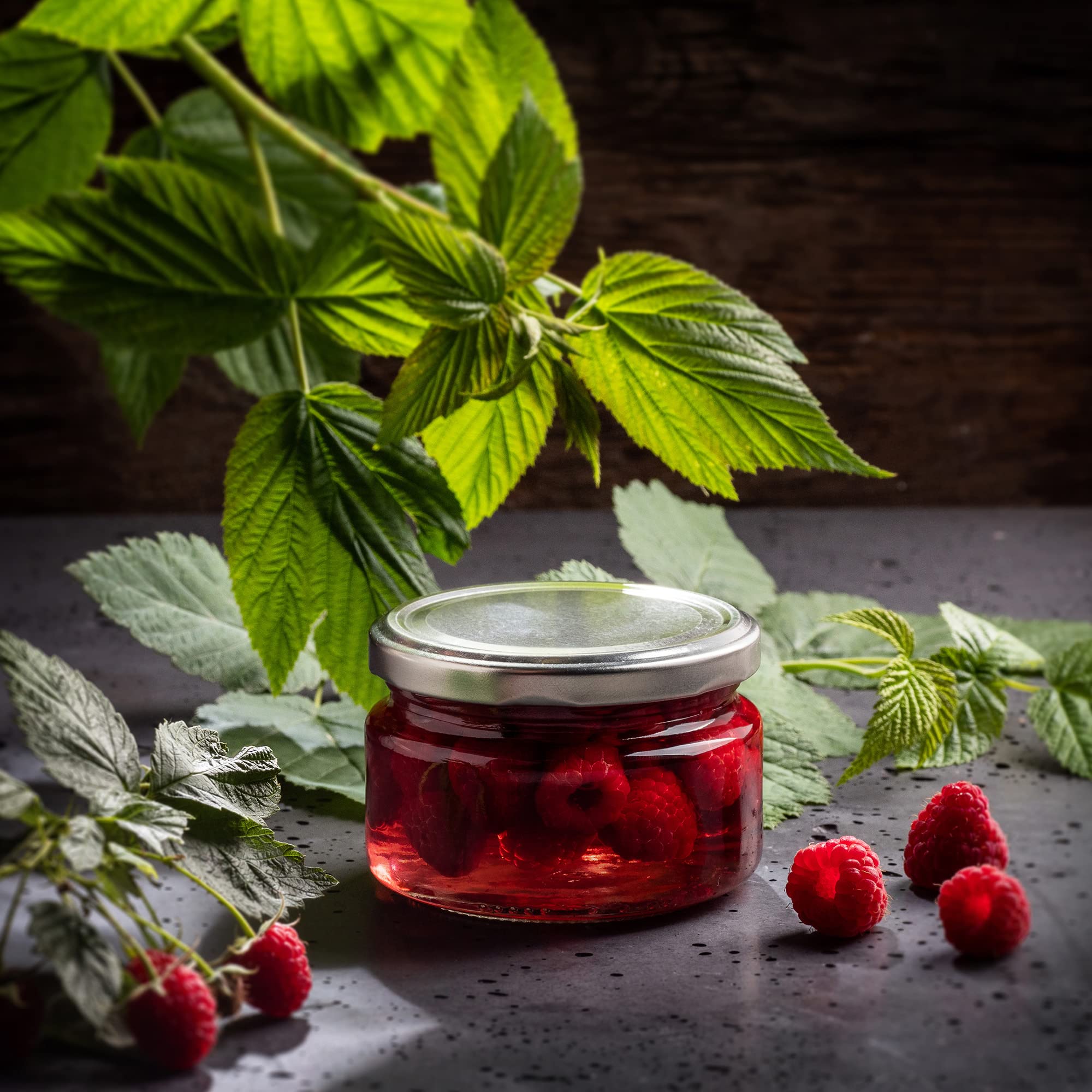 KADAX Set di 100 vasetti per marmellata in vetro 250ml Ø82 – tappo a vite ermetico, per marmellate, miele, confetture e bomboniere