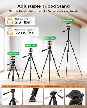 CIGMAN Laser Level 360 Self Leveling with 56 Tripod for Construction, Tile