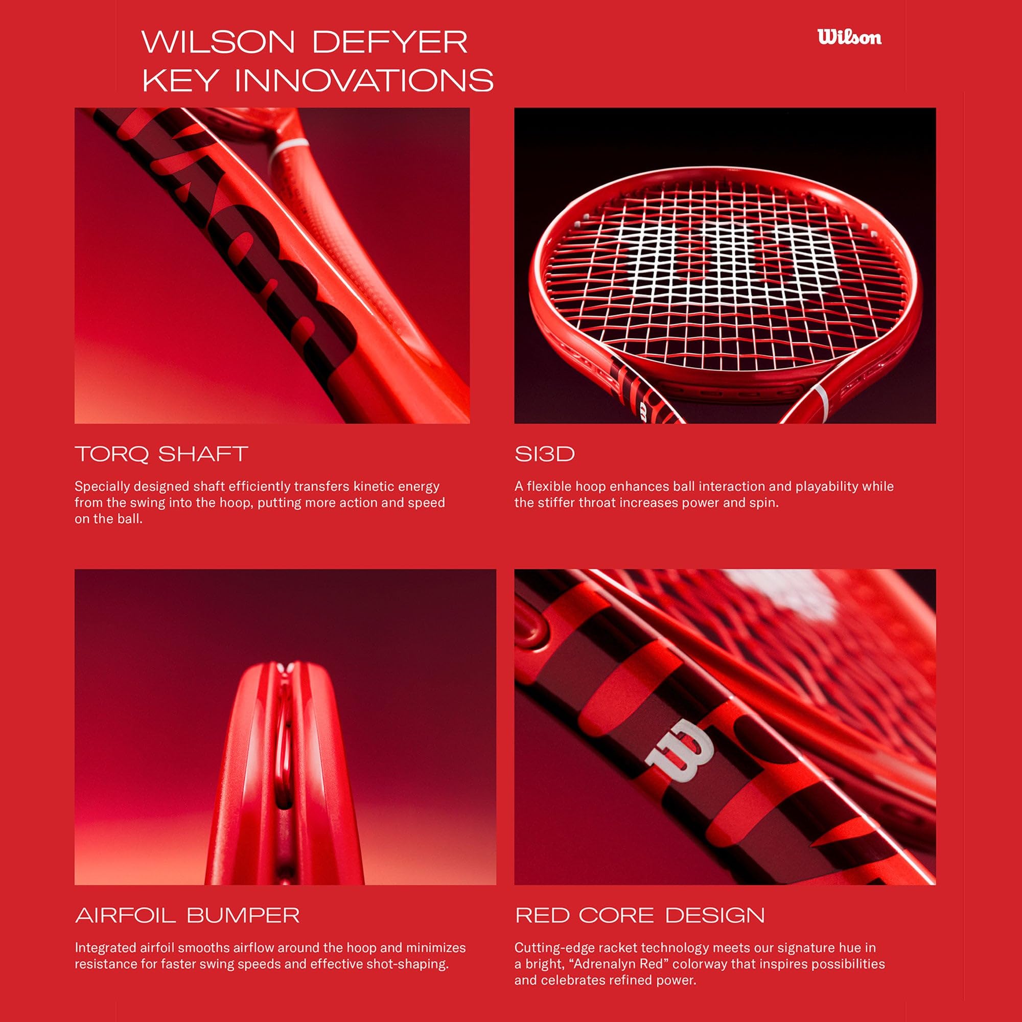 Amazon.com: Wilson Defyer 98 Pro V1 Adult Strung Performance