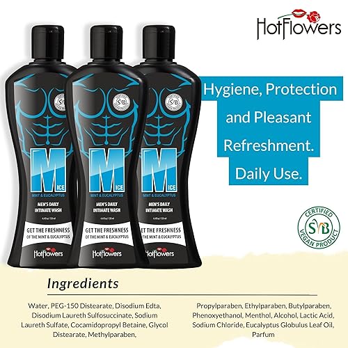 Miniatura 4 de HOT FLOWERS Lavado femenino para cuidado íntimo, pH equilibrado para mujeres esenciales para la salud corporal, uso diario, probado por ginecólogos