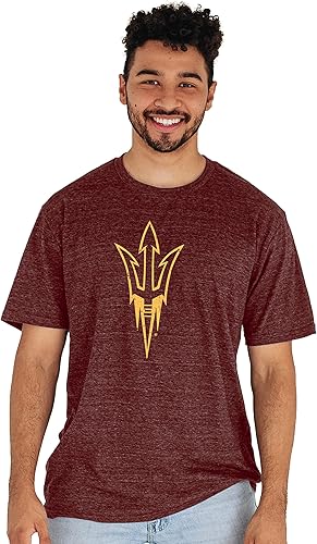 Miniatura 2 de Blue 84 Camiseta de triple mezcla con licencia oficial de la NCAA para hombre, color del equipo