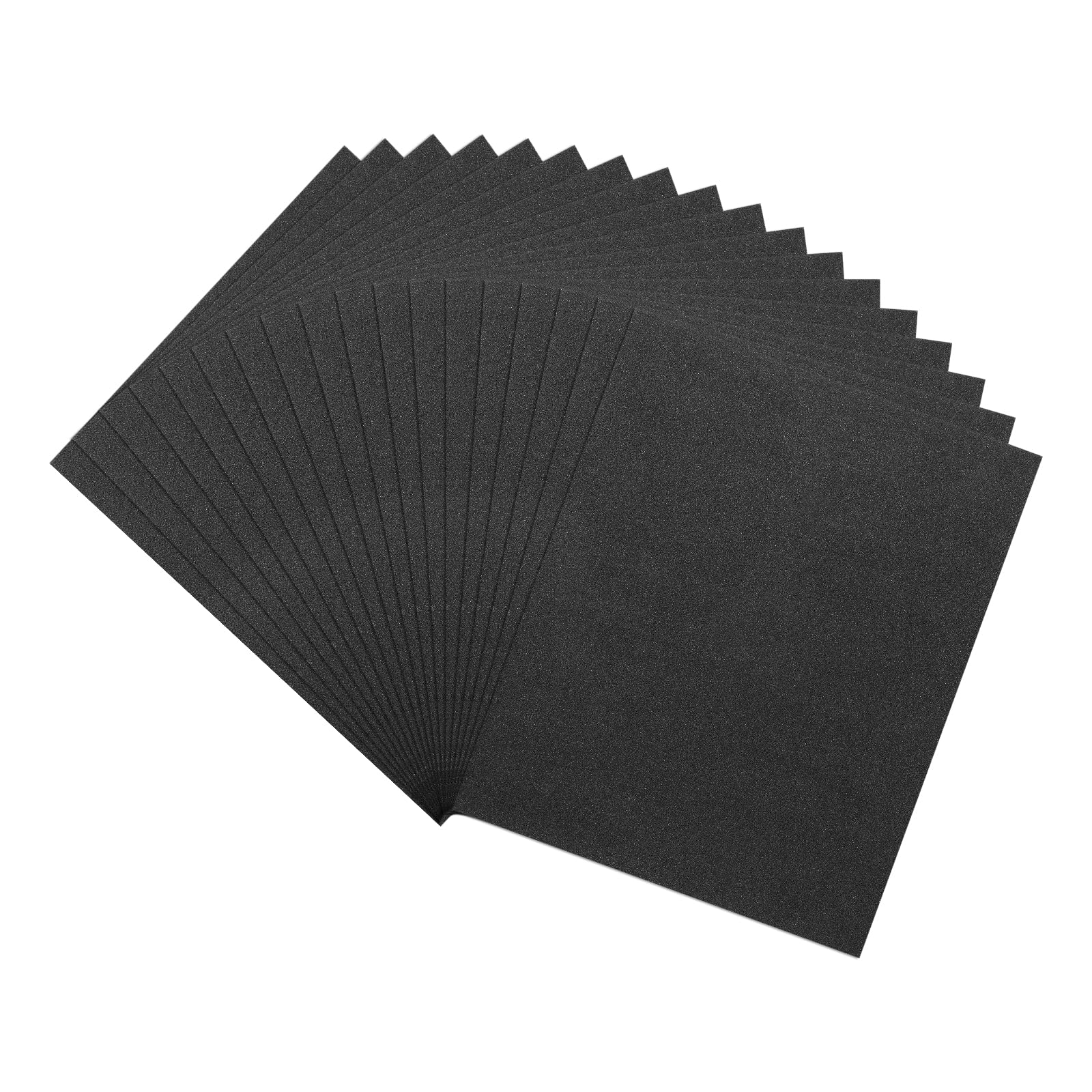 Rebower 18 Pcs 80 Grit Sandpaper 9 x 11 Inch Sand Paper Silicon Carbide