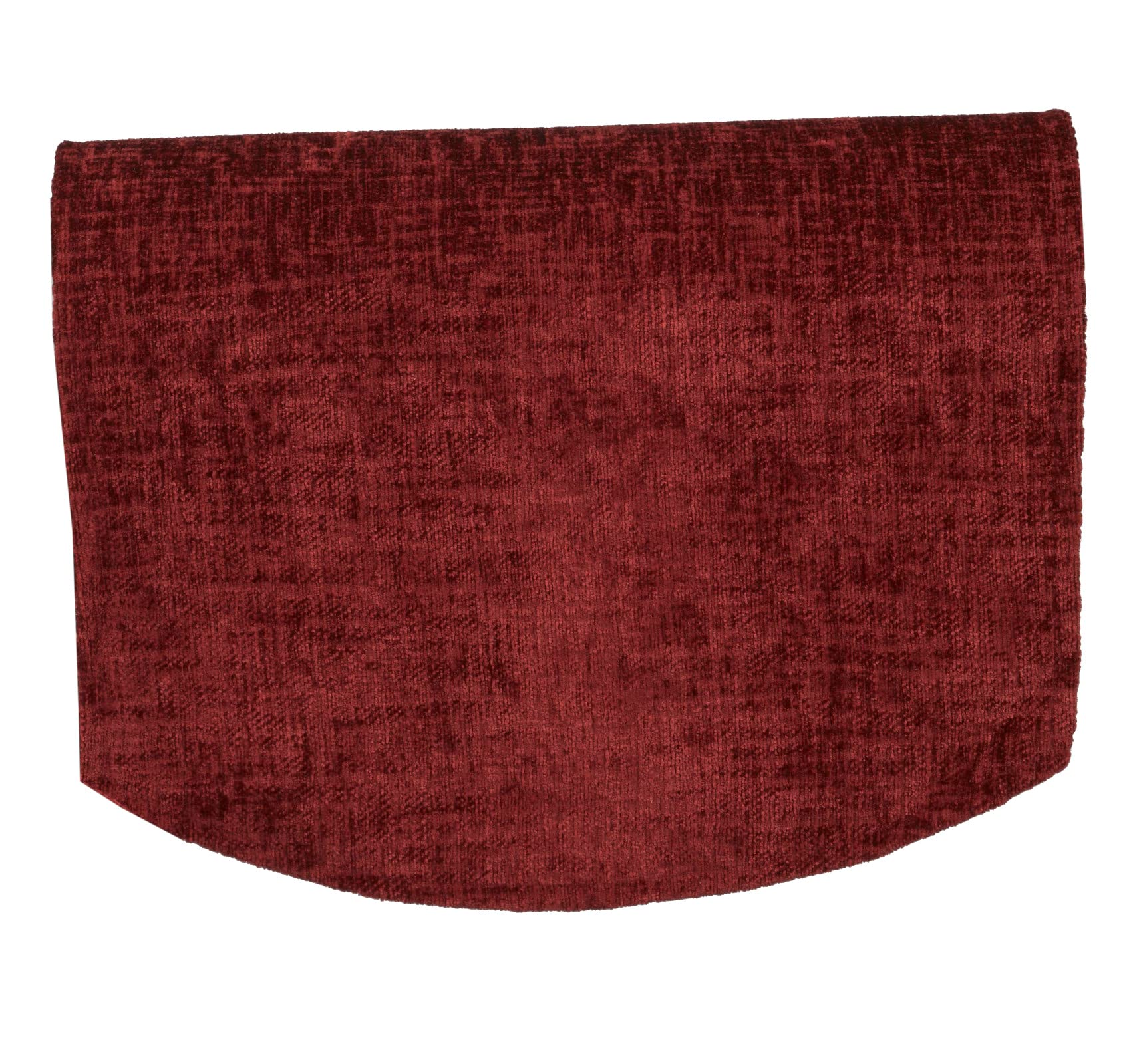 Classic Home Store Crushed Velvet Chenille Standard Chair Back Soft Touch Sofa Furniture Antimacassar (Ruby)