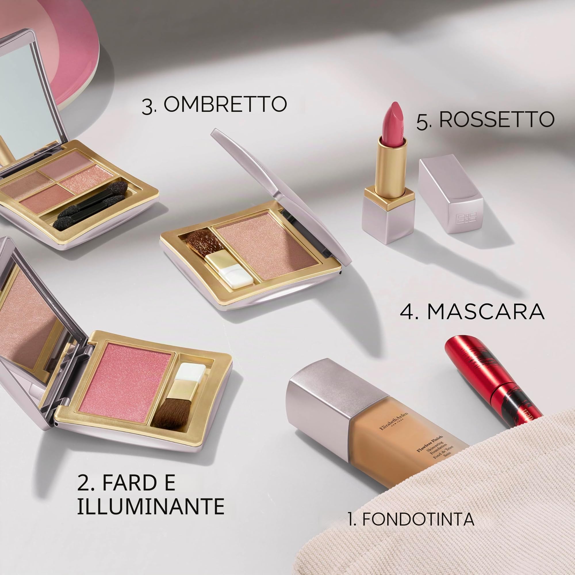 Elizabeth Arden – Illuminante in Polvere Rose Quartz Glow, con Finish Radioso e Luminoso, Texture Setosa e Formula Senza Talco, Adatto a Tutti gli Incarnati e che Completa Ogni Look
