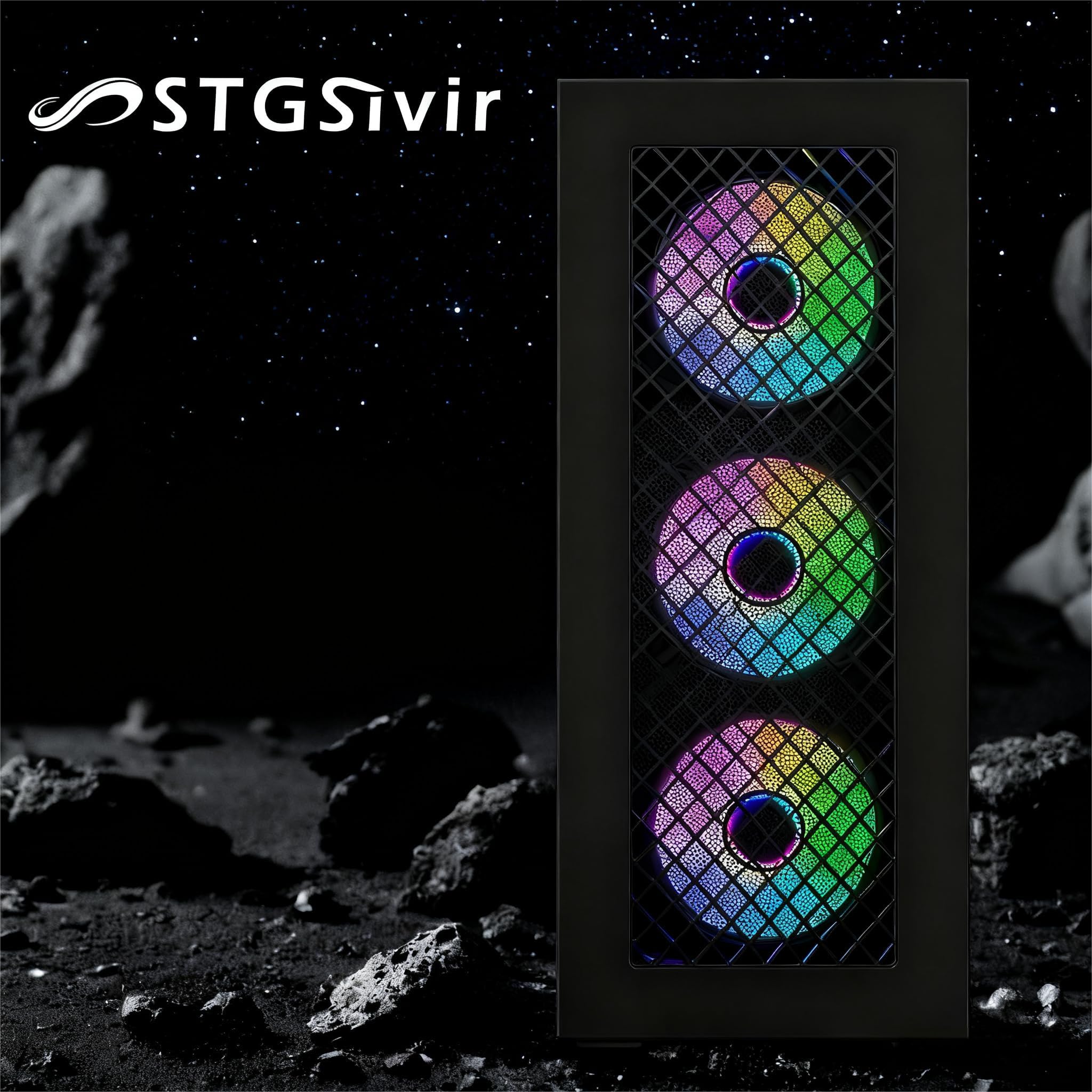 STGSivir PC Gaming Fisso, Computer Gaming, Core i7 8 gen fino a 4.1 GHz • Nvidia RTX 2060 Super 8GB GDDR6 • 32GB DDR4 RAM • 1TB SSD • WiFi 6 • BT • Windows 11 Pro