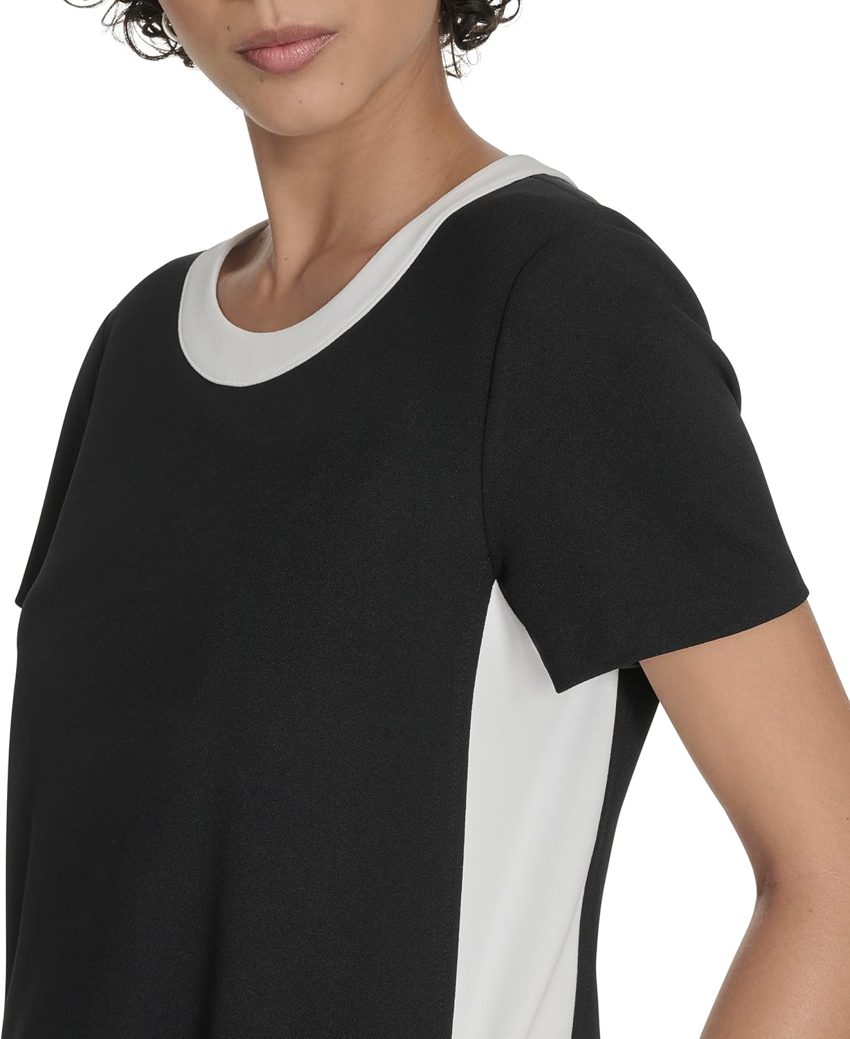 Tommy Hilfiger Women's Short Sleeve Scuba Crepe Shift Dress - Image 6