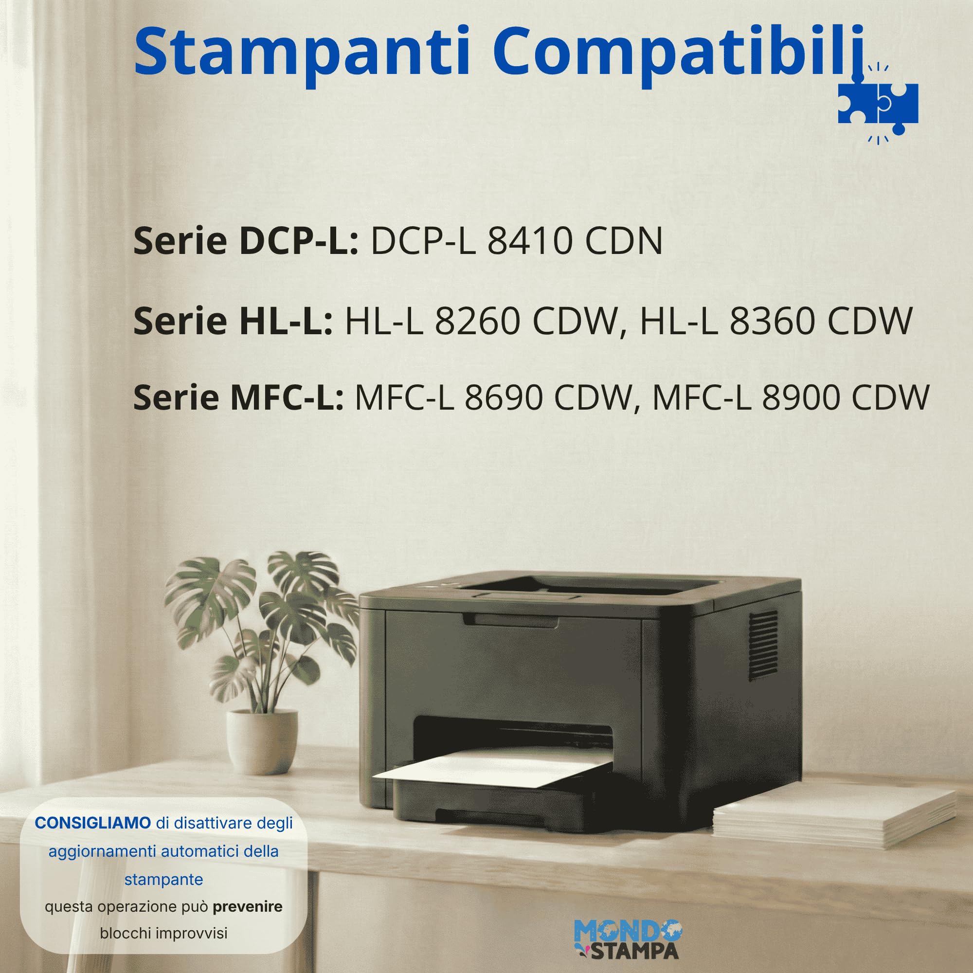 Tamburo Drum Unit compatibile con Brother DR-421CL DR421CL per DCP-L8410CDN HL-L8260CDW HL-L8360CDW MFC-L8690CDW MFC-L8900CDW