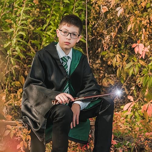 Miniatura 4 de ChampWe Varita mágica iluminadora recargable para niños, colección de brujas, accesorios de cosplay con libro de hechizos y caja de regalo (vid)