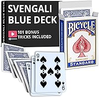 Vista 42 de Ted's Sterling Magic Precision Blue Rider Back Bicicleta Svengali Deck con instrucciones para más de 100 trucos (Reina de Corazones)