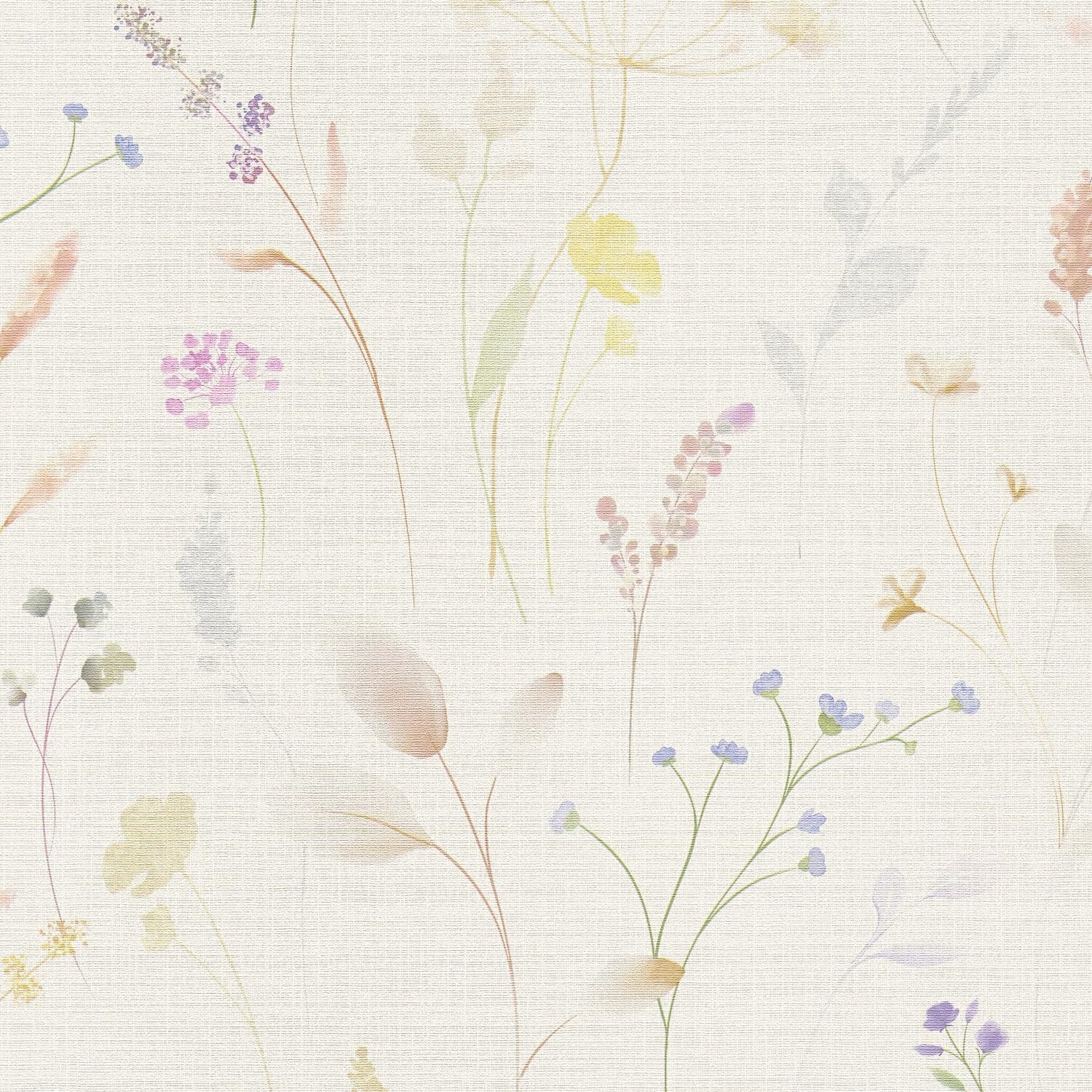 Papel pintado de flores Profhome 791701-GU tejido no tejido exclusivo para salón y dormitorio