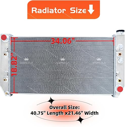 Miniatura 3 de Radiador CU850 para Chevy C10 C20 C30 K10 K20 K30 Blazer 82-93 GMC C1500 C2500 C3500 Jimmy K1500 KP 25003500 Suburban 6.00 2L Diesel VW 8 radiadores